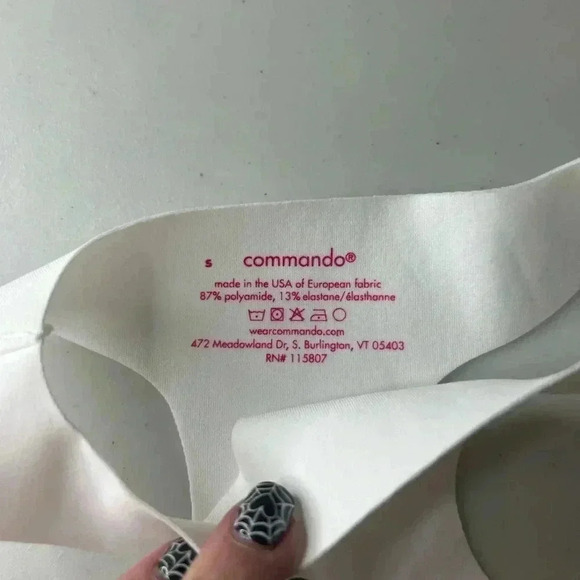 Revolve Commando Neoprene Y-Front Crop Top White Size Small NWT - Picture 6 of 6